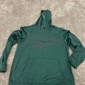Reebok Men's Dark Green Pullover Hoodie